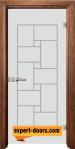 Стъклена интериорна врата Gravur G 13 7 Z 1
